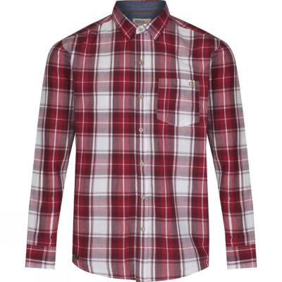 Camisa Regatta Benas Manga Larga Hombre - Rojas - Chile XZU648502